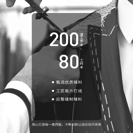 Guillaume Tuxedo Wool Suit Men's Double-Breasted Black Formal High-Grade Groom Wedding Dress Suit Swallowtail Black Top + Pants 48