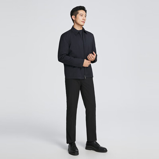 Youngor Executive Jacke Herrenherbst- und Winter mittleren und jungen Business Eggs Full Woll Stoff Lapel Executive Jacket Einkaufszentrum Navy Yjjk415463ffa XL 180/100a