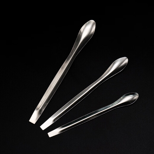 Bingyu BY-3070 laboratory medicine spoon chemical medicine spoon double-headed small spoon stainless steel spoon 3 pieces 2 sets 6 pieces/pack (minimum order 2 packs)