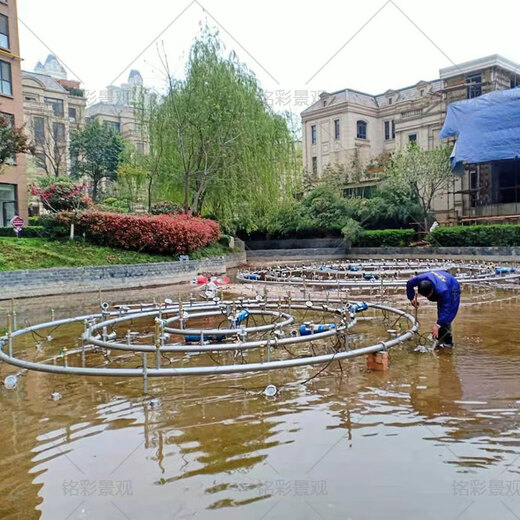 Large river music fountain, light, water dance show, fountain equipment, complete installation of outdoor fountain, artificial lake fountain, source factory installed nationwide