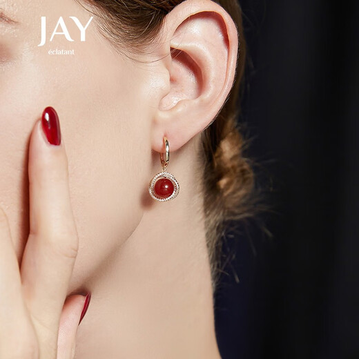 Jay retro red earrings for women, earrings, earrings and buckles as birthday gifts for girlfriend