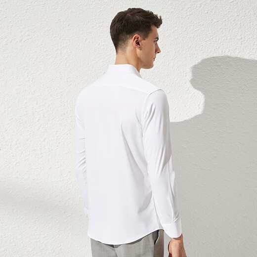 
Shanshan [140 pure cotton DP free iron] long-sleeved shirt men's anti-wrinkle business light luxury four seasons casual formal shirt