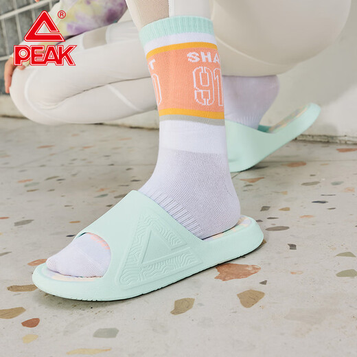 Peak (pico) 2.0 zapatillas para hombres para ropa de verano zapatillas deportivas zapatillas de playa sin deslizamiento para mujeres sandalias de suela gruesa E12138l gouache verde (estilo de las mujeres) 38
