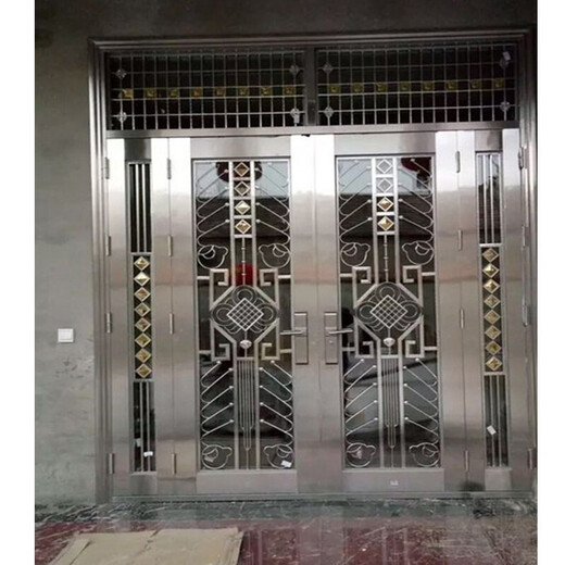 XMSJ304 stainless steel door single door stainless steel anti-theft door household entry mother door villa rural style 9902