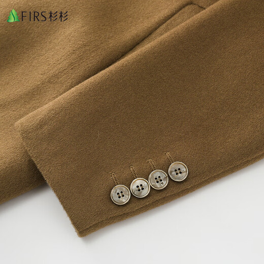 Shanshan 100% wool double-sided woolen coat men's autumn and winter mid-length casual woolen windbreaker woolen work coat for men