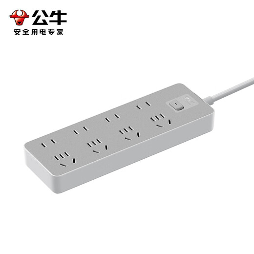 Bull (Bull) Socket Basic Model General Control Switch Drag Board Multi-Loch Long Wire Multifunktion Elektrische Plugplatine mit Kinderschutztür/neu