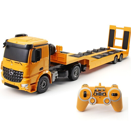 Doble Eagle (Doble E) Mercedes-Benz Mercedes-Benz Control remoto Remolque de sartén grande Ingeniería de camiones Gran Torre eléctrica Crane Modelo Boy Toy Tom Car Mercedes-Benz Pan de sartén (4 baterías recargables en total)