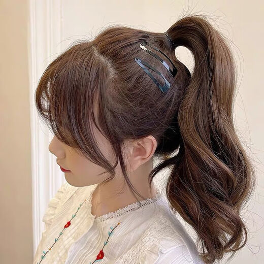 Qindu hair clip bb clip black bangs clip large one-word clip children's side clip internet celebrity broken hair clip simple hair accessories medium size 2 bb clips