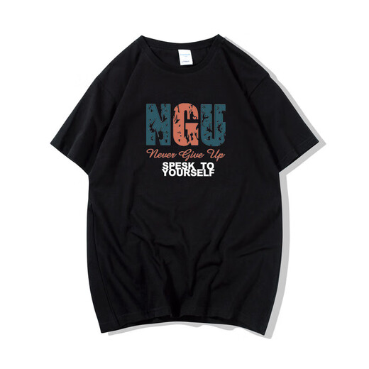 Gzat Hong Kong Trendy Marke kurzärmeligte T-Shirt Herren Hong Kong Style Pure Cotton halbärmelte lose Sommer-T-Shirt-Basishemd-Hemd-Klamothirt-Kurkumakkleidung T-Shirt-687 s