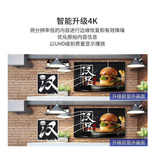 Samsung (SAMSUNG) 50-inch 4K ultra-high-definition display built-in audio system-less advertising TV monitor direct-connect display narrow-frame LCD bedroom living room data signage QE50T