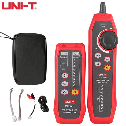 UNI-T-Netzwerkkabel-Hunter-Draht-Sucher Mehrfunktionsnetzwerk-Draht-Tester Telefon Wire Hunter Anti-Interferenz UT683Kit NCV/mit Port Flicker-Funktion