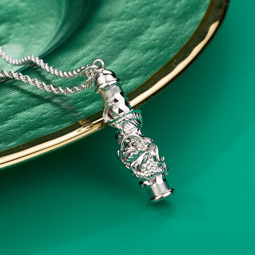 Yuan Shengfu's new PT950 high-quality fashion Panlongzhu platinum pendant, atmospheric platinum necklace pendant for men, 9.84 grams