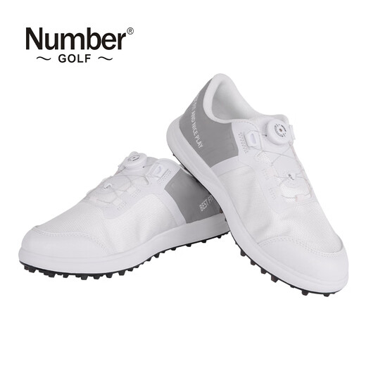 
Number Golf Men's Sports Shoes Lightweight, Breathable, Comfortable, Anti-slip, Wear-resistant, Spike-free Golf Shoes Men's Shoes White 673 26.5(43)