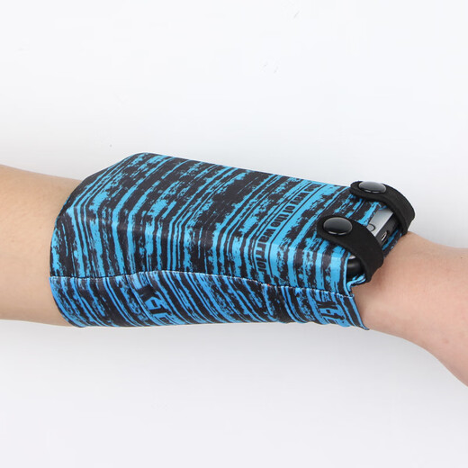 Nobana mobile phone arm bag outdoor sports morning jog running equipment for men and women wrist bag elastic close-fitting arm bag 7-inch mobile phone K1 blue