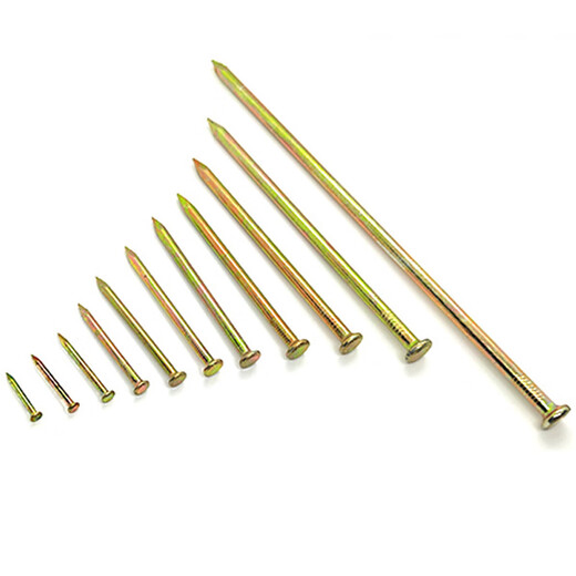 Deqi 55# special steel nails cement nails high hardness yellow wall nails wall painting nails headless nails Jingcang 100mm (300g-about 25 pieces)
