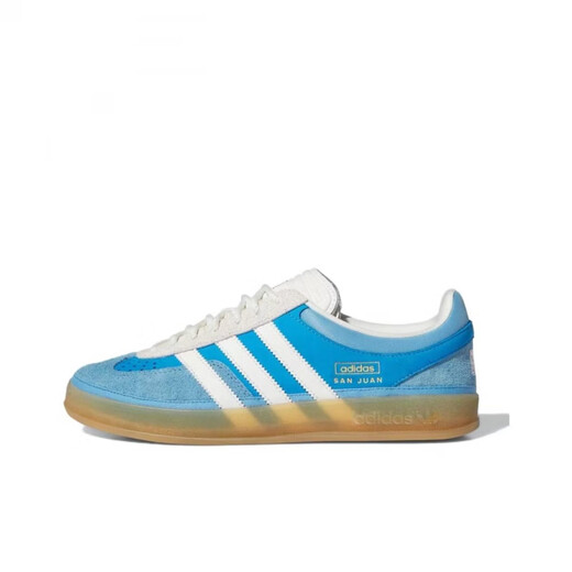 
Adidas Bad Bunny x Gazelle Indoor Gray White and Blue Retro Low Top Shoes IF9734 Gray White and Blue (IF9734) Brand New Collection Priority 41