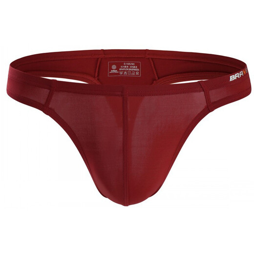 Sexy underwear men's sexy underwear men's underwear thong ice silk low-waist men's swimming trunks L light blue