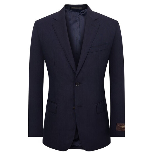 Angel Bird Suit Men's Imported VBC Fabric Men's Fashion Formal Pure Wool Suit Pants Suit Suit Navy Blue 52 B(185/108) /Please note waist or pants