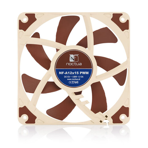 noctuaNOCTUA NF-A12X15 ultra-thin chassis fan PWM intelligent temperature control 12cm silent computer cooling 12015 NF-A12x15 PWM