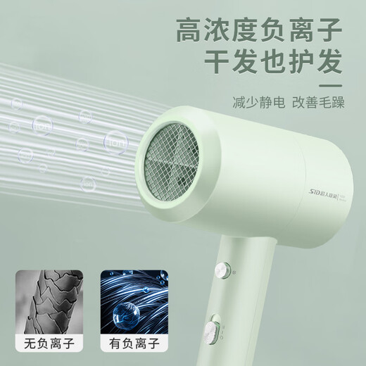 Superman (SID) travel essential hair dryer home hair dryer 30 million negative ions large air volume quick drying portable simple hair dryer dormitory student hair dryer RD1650S