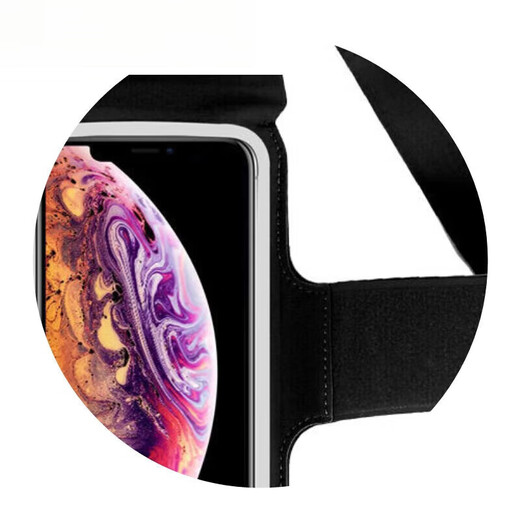 Lian Shang Jia's mobile phone case, waterproof stand, driving stand, wrist strap, running artifact, special outdoor backpack, classic black, universal large size within 6.8 inches