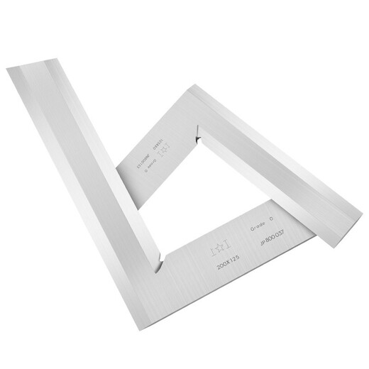 Shanggong high-precision knife edge ruler 90 degree right angle ruler level 0 100*63mm stainless steel knife edge ruler woodworking turning ruler SG052 100*63mm