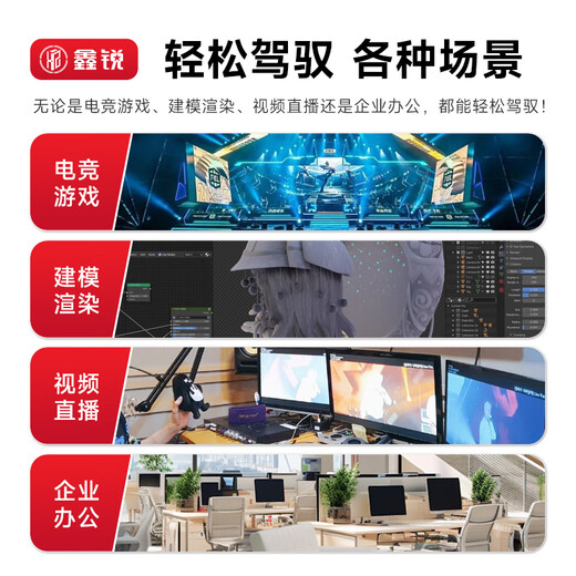 Xinrui AMD/RX5700XT/RX7650GRE/RX580/RX590 carte graphique d'ordinateur de bureau à affichage indépendant conception de diffusion en direct de jeux e-sports Black Myth Wukong carte graphique de jeu officielle nouvelle RX5700XT 8G 8e anniversaire édition améliorée limitée