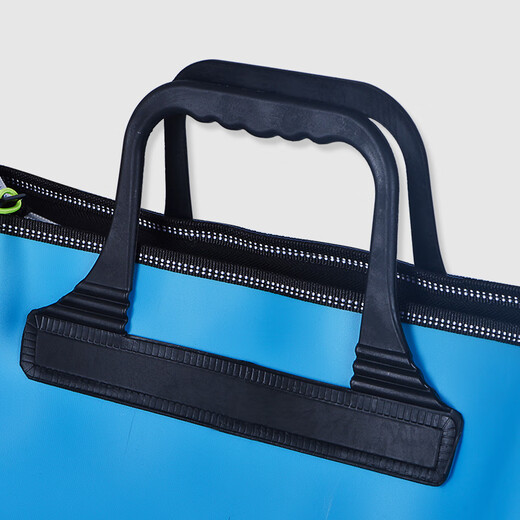 Zhenyou (Grsaed) fish protection bag handbag 48cm multi-functional waterproof lightweight fishing gear bag fish protection bag thickened wear-resistant storage live fish bucket fishing accessories short handle with side bag gray