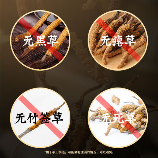 Lei Yunshang [Official] Cordyceps sinensis high-end gift box high-end supplement gift box for elders and parents gift box Cordyceps sinensis 3.2 roots/g 20g about 64 roots