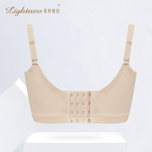 莱特妮丝（Lightness）无钢圈光面抹胸式薄杯文胸PW1049 浅肤色 80C