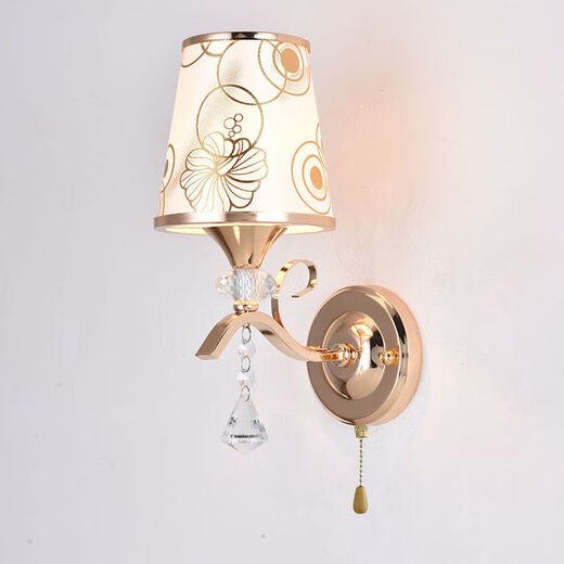 Yilin Wall Lamp Bedroom Wall Bedside Lamp Simple Modern Creative European American American LED Living Room Aisle Stair Lamp C011 Delivery LED Bulb Three-Color Light