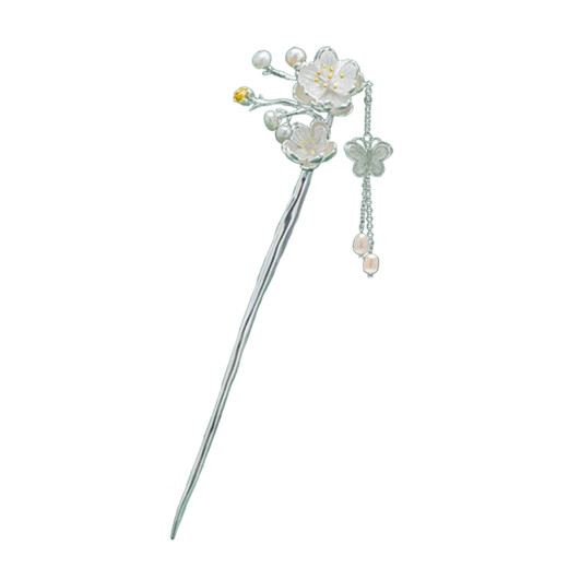 Camaron Twelve Flower Goddess Hairpin Ancient Style Tassels Step Shake New Chinese Style Hairpin Hairpin High-end Birthday Gift for Girlfriend January Plum Blossom Classic Style-Gift Box (Not Engraved)