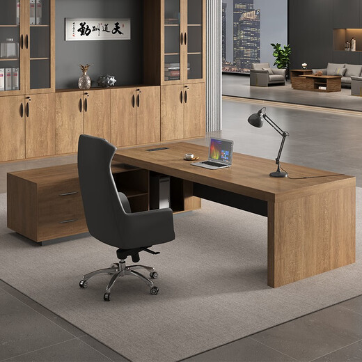 Fubaisen desk boss desk office modern simple boss desk president desk office desk and chair combination manager desk color card customization