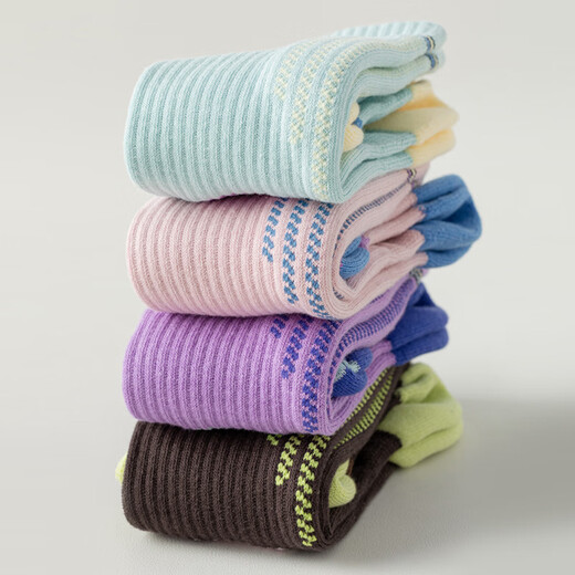 Beiyu fitness sports socks, professional running, skipping rope and gymnastics, long-tube micro-pressure badminton, Pilates, yoga, mesh calf socks, 3 pairs - pink + blue + purple, one size fits all