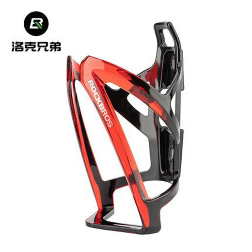 ROCKBROS Bicycle Water Bottle Cage Colorful Road Bike Mountain Bike Water Cup Holder Cycling Bracket Equipment Accessories (Black and Red)