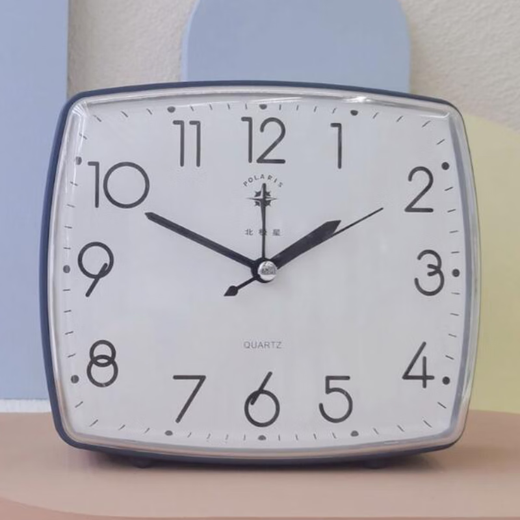 Polaris Elderly Net Alarm Clock Large Digital Clock Modern Simple Student Desktop Alarm Clock Living Room Bedside Table Clock North Star Round Blue