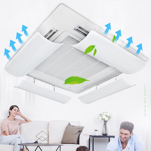 Shenjia equipped with central air-conditioning windshield, ceiling-mounted machine anti-direct blowing office air-conditioning baffle air outlet wind guide windshield bedroom children's room confinement air-conditioning air-conditioning outlet baffle ceiling-mounted central air-conditioning baffle 1 piece (58*23cm)