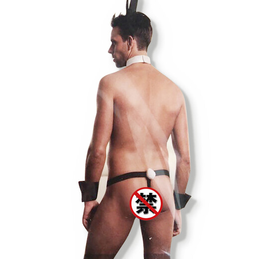 Rabbit Boy Erotic Underwear Clothing for Men Rabbit Tail Men's Special Thong Clothes Sexy Underwear Uniform Style 1 Underwear Non-returnable and non-exchangeable upon receipt