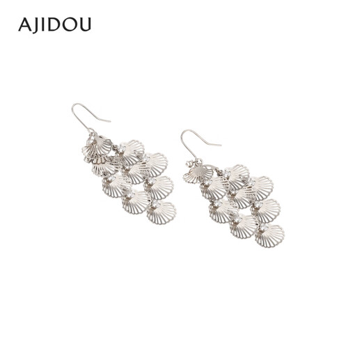 AJIDOU Ajidou earrings women's fashion holiday feng shui diamond offline counter same style geometric earrings earrings birthday gift to girlfriend