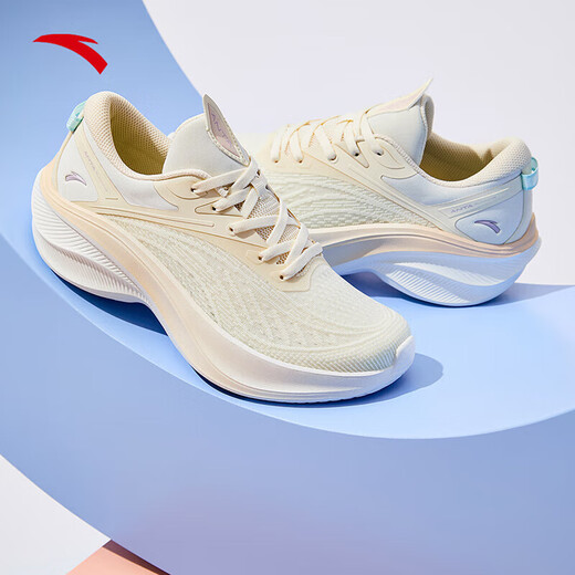 Anta-Leaf 5 丨 Leicht mit dick löslichem Laufschuhen für Frauenschuhe mit atmungsaktivem Maschen, leichten Rückprallschock-Absorbing- und Verschleiß-resistenten Sportschuhen