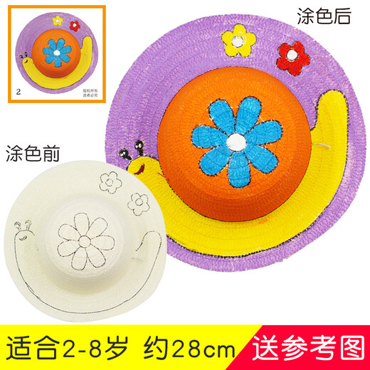 Green Graffiti Paille Hat + accessoires Ensemble de 5 pièces de peinture de jouets d'extérieur pour enfants