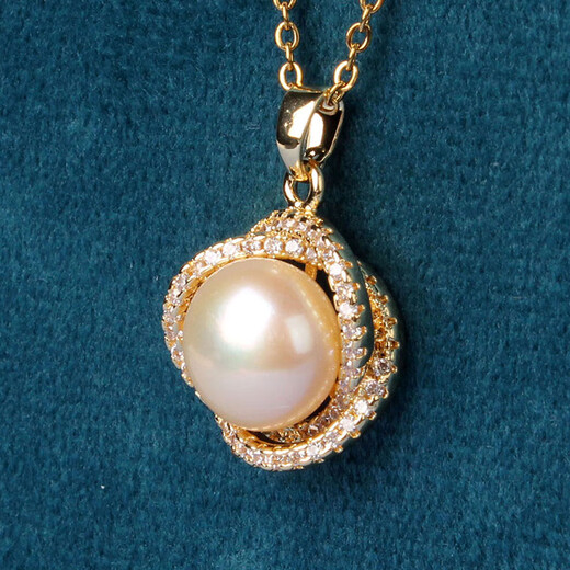 Weizhou Zhenghe Jewelry Freshwater Pearl Necklace Pink Purple Near Round Pearl Necklace Only Model Weiweixia 01