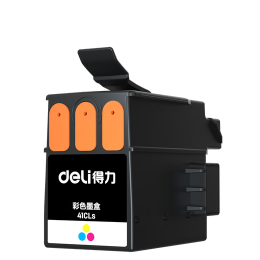 得力(deli) 云打印无线手机链接多功能打印复印扫描一体机 家用家庭错题打印机 彩色照片喷墨打印机 【适用C411WS】41CLs彩色墨盒