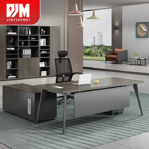 Jingyi Demei Boss Desk Desk Manager Supervisor Desk and Chair Combination Fashion Desk 1.8 Meter Boss Desk