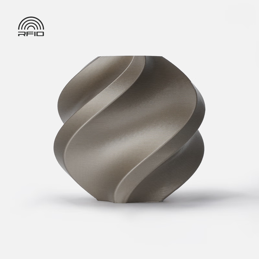 拓竹3D打印耗材PLA Metal金属色高韧易打印环保RFID智能识别-净重1kg【含料盘】 bambulab Copper Brown咖啡金13800 含料盘