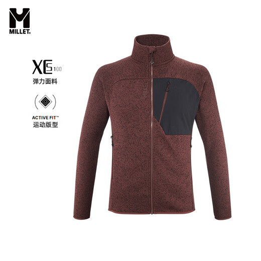 Millet Outdoor Sports para hombres de vellón para hombres que viajan y caminan con el cuello de soporte a prueba de viento y cálido miv9887 N0247-Black S