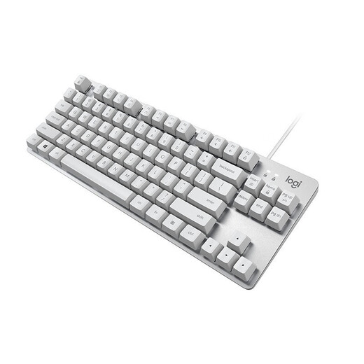 Logitech K835 Wired Mechanical Clavier Business Office Office Keyboard ordinateur ordinateur portable clavier 84 Layout de clé Axe bleu blanc axe rouge blanc 99% nouveau