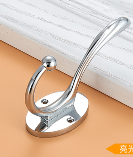 ZIBENRUN clothes hook, bathroom towel door, single shoe cabinet wardrobe hook, coat hook, wall hanging wall single hook, long tail bright color