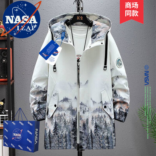 NASA LEAP windbreaker for men NA22 black 3XL (recommended 145-180 Jin Jin equals 0.5 kg)