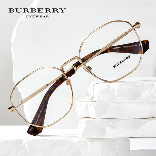 
BURBERRY glasses frame men and women Bobary myopia glasses frame metal frame can be equipped with high and low-degree lenses 0BE1387D 1387D-1337 rose gold [Give anti-blue light lenses]